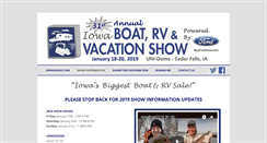 Desktop Screenshot of iowaboatandrvshow.com