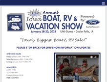 Tablet Screenshot of iowaboatandrvshow.com